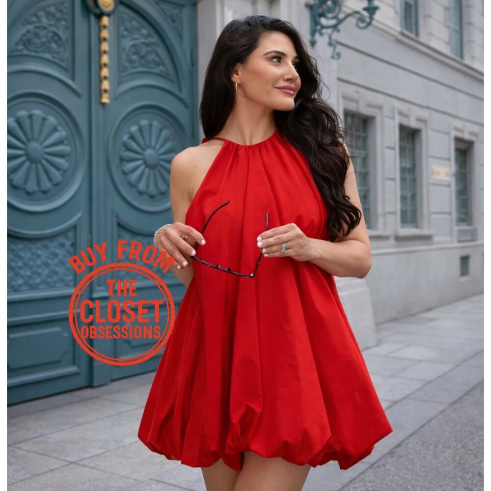 RARE!!! ZARA BLOGGER FAVE!!! Red Halter Neck Short Dress NWT ❤️